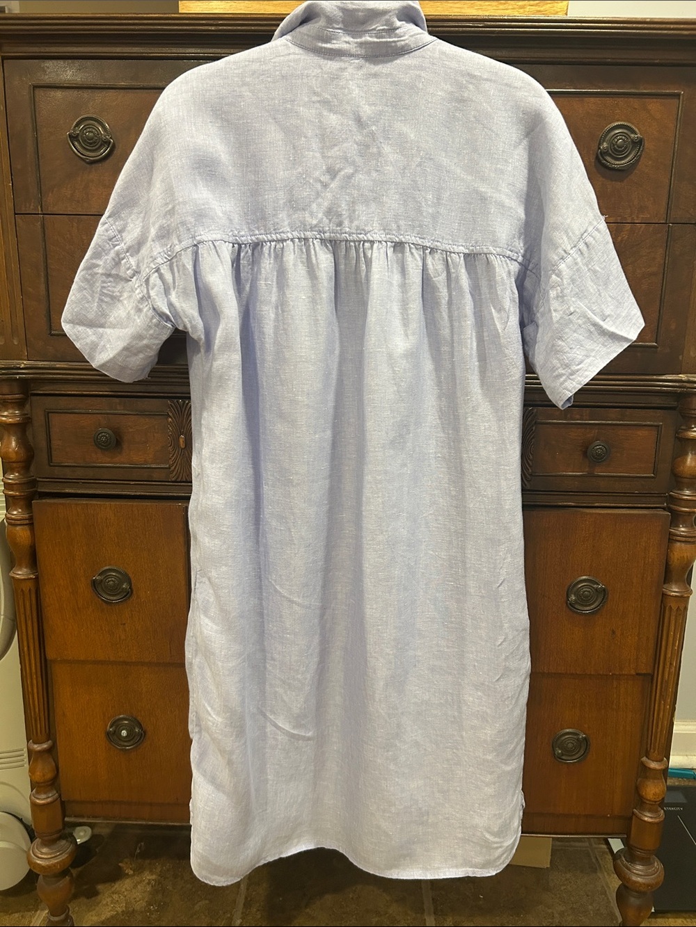 J.Crew Relaxed-Fit Baird McNutt Irish linen Shirt Dress Women’s Size Small - Picture 6 of 11